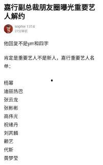 艺人解约最新爆料,最新艺人解约爆料揭秘